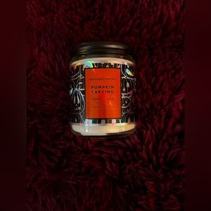Bath and body works single wick Pumpkin 🎃 carving